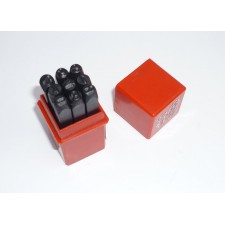 NÁŘADÍ - RAZNICE ČÍSEL 9KS - (0-9) - 5MM (NA RÁM A MOTOR)